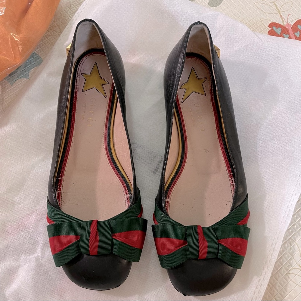 Gucci with web baker flats (newly resoled!$